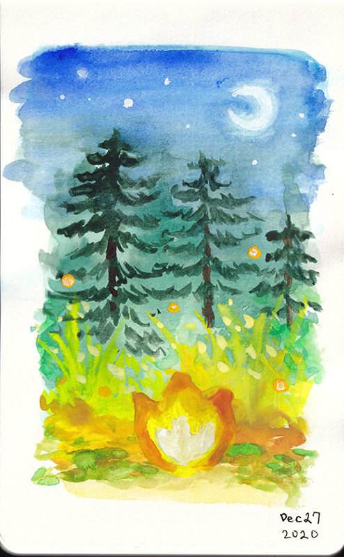 Experimenting with QoR watercolors – BogusRed's Sketchblog