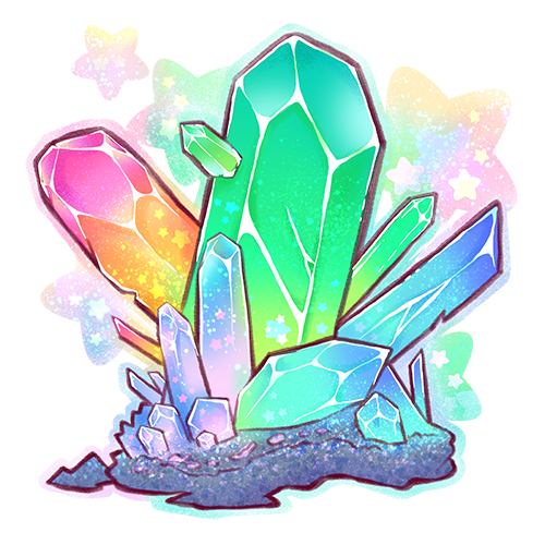 Elemental changing crystal